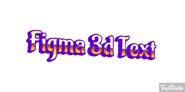 Figma 3D Text Text effect