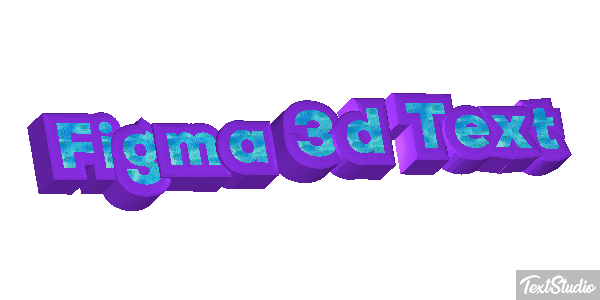 Figma 3D Text Text effect