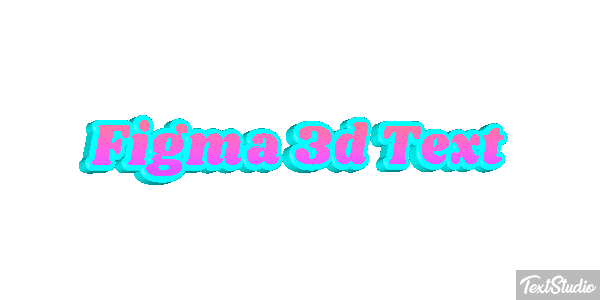 Figma 3D Text Text effect