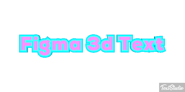 Figma 3D Text Text effect