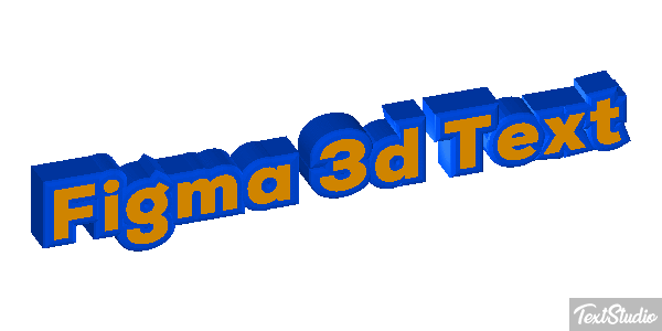 Figma 3D Text Text effect