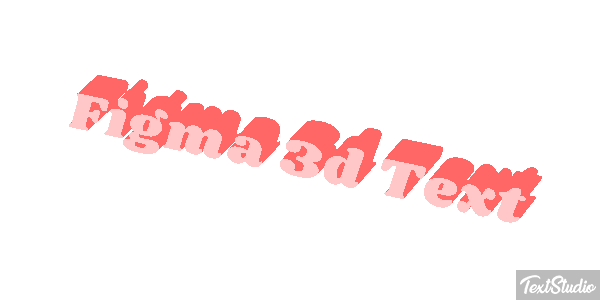 Figma 3D Text Text effect