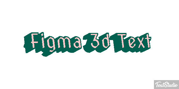 Figma 3D Text Text effect
