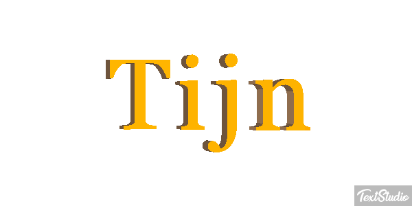 Tijn Text effect