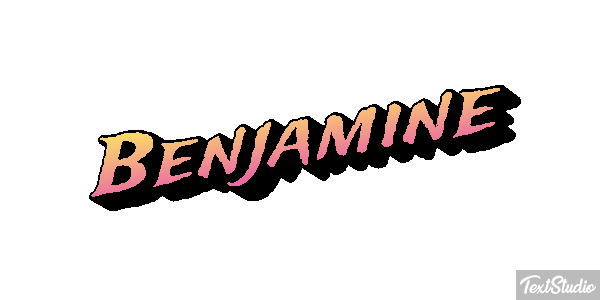Benjamine Text effect