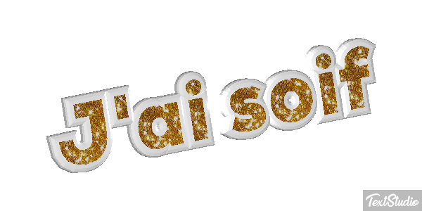 J'ai soif Effet de texte