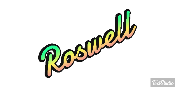 Roswell Effet de texte