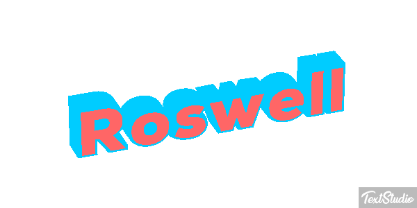 Roswell Effet de texte