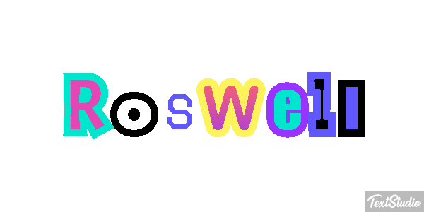 Roswell Effet de texte