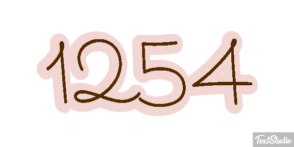1254 Text effect