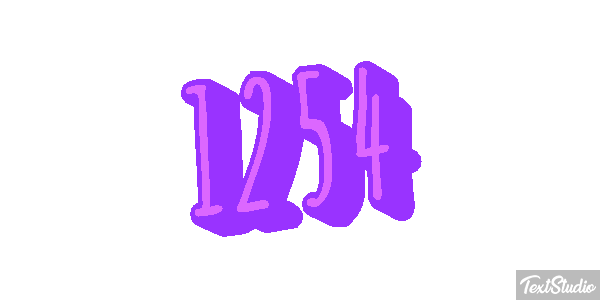 1254 Text effect