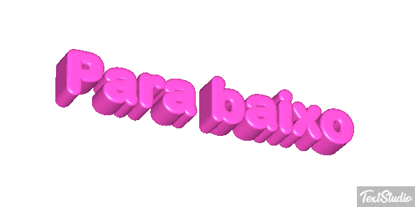 Para baixo Efeito do texto