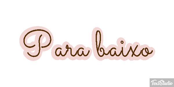 Para baixo Efeito do texto