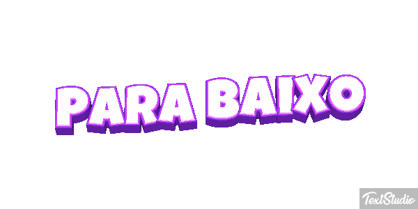 Para baixo Efeito do texto