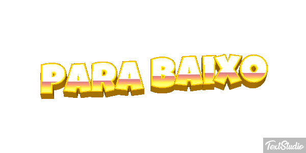 Para baixo Efeito do texto