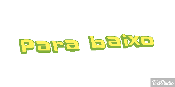 Para baixo Efeito do texto