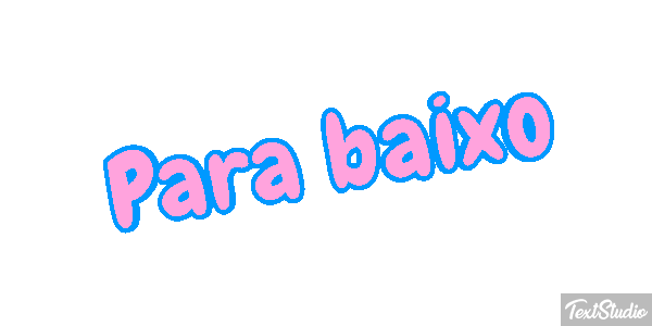 Para baixo Efeito do texto
