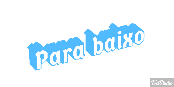 Para baixo Efeito do texto