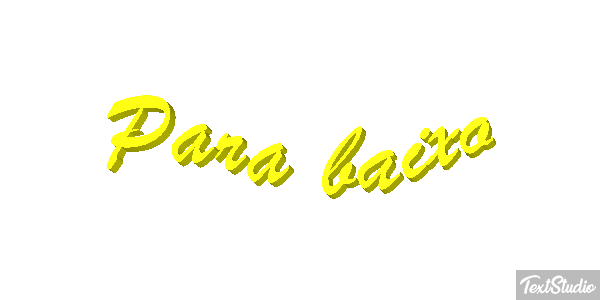 Para baixo Efeito do texto