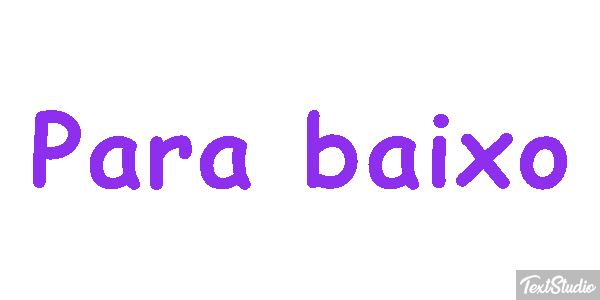 Para baixo Efeito do texto