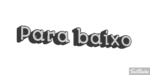 Para baixo Efeito do texto