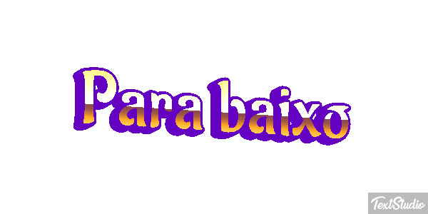 Para baixo Efeito do texto