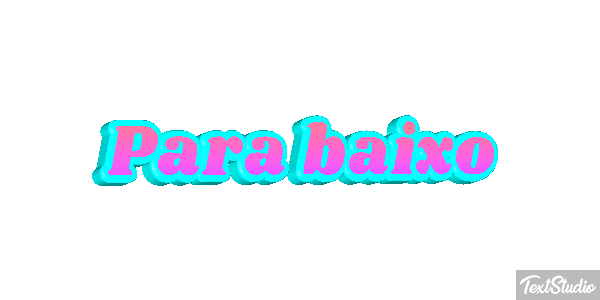 Para baixo Efeito do texto