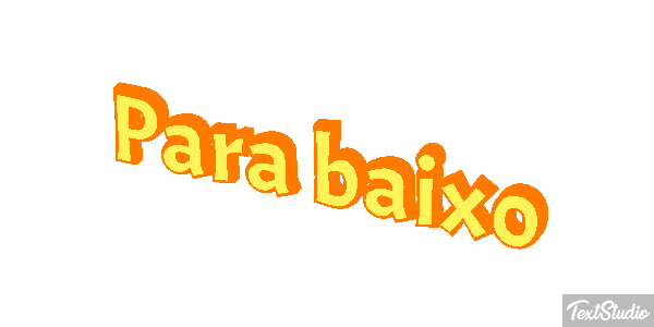 Para baixo Efeito do texto
