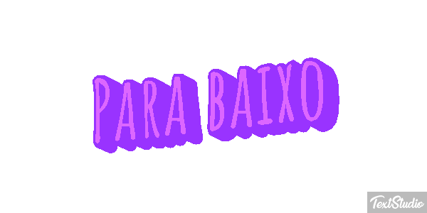 Para baixo Efeito do texto