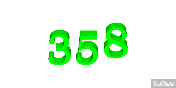 358 Tekst effect