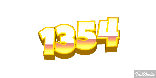 1354 Text effect