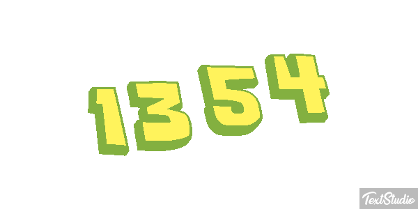 1354 Text effect