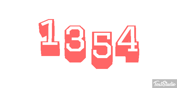 1354 Text effect