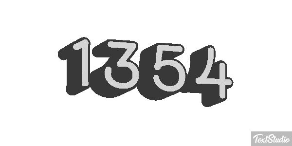 1354 Text effect