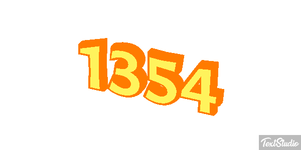 1354 Text effect