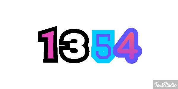 1354 Text effect