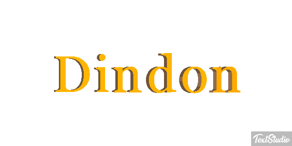Dindon Text effect