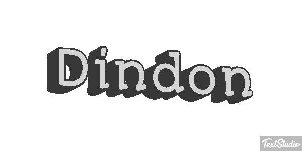 Dindon Text effect