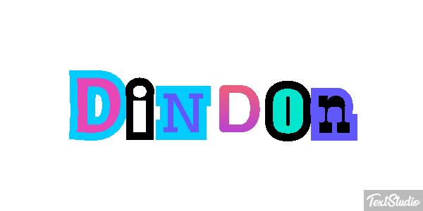 Dindon Text effect