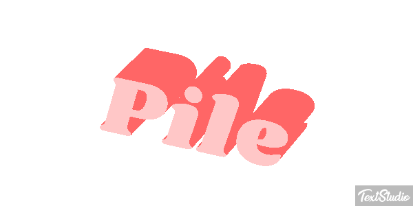 Pile Text effect