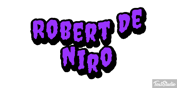 Robert De Niro Text effect
