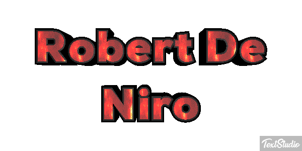 Robert De Niro Text effect