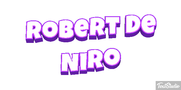 Robert De Niro Text effect