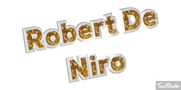 Robert De Niro Text effect