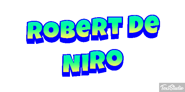 Robert De Niro Text effect