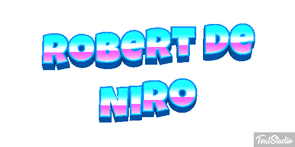 Robert De Niro Text effect