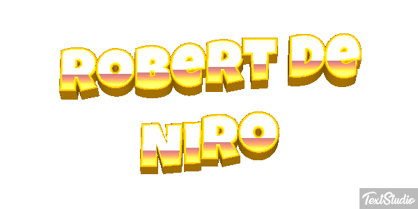 Robert De Niro Text effect