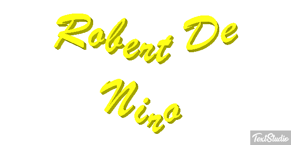 Robert De Niro Text effect