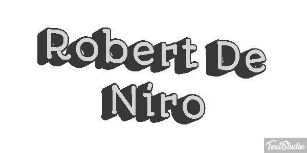 Robert De Niro Text effect