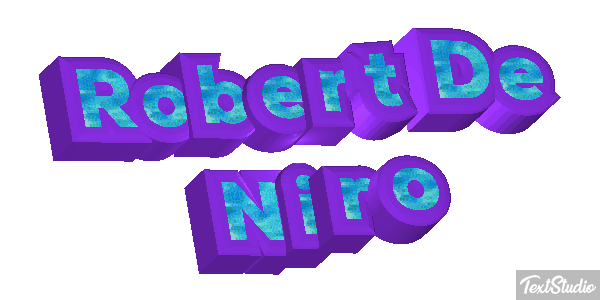 Robert De Niro Text effect